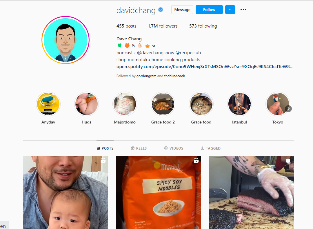 David Chang food influencer 2023