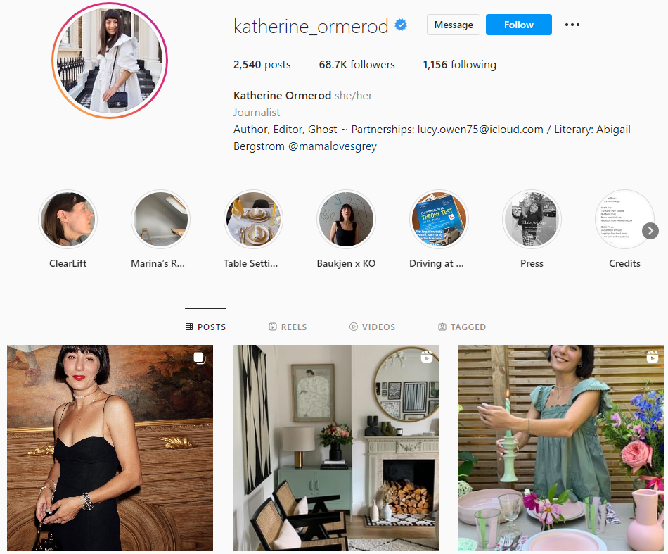 Katherine Ormerod stylist and fashion blogger