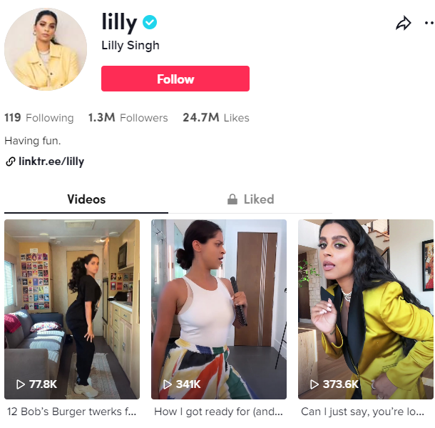 Lilly Singh Influencer