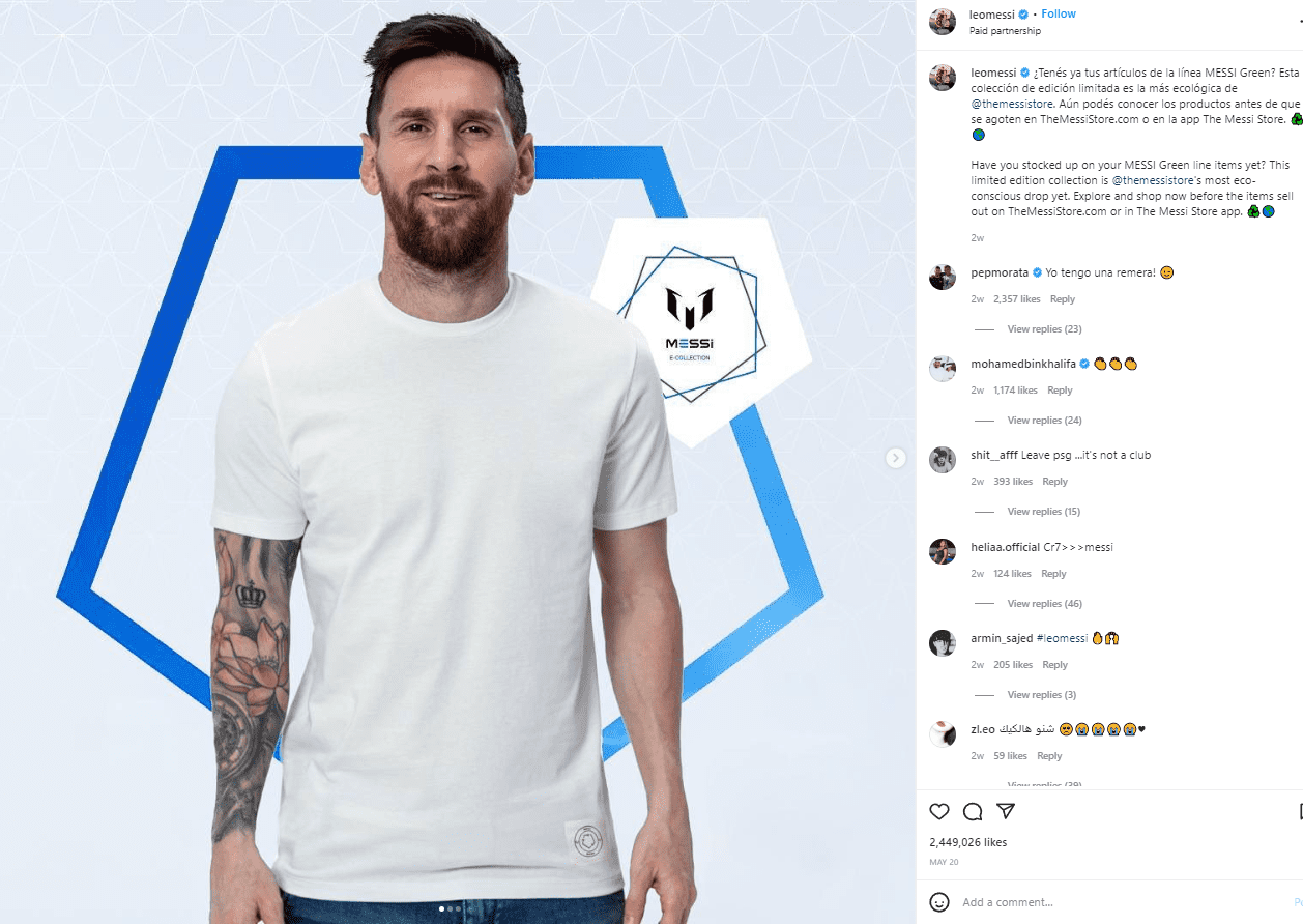 Lionel Messi Influencer