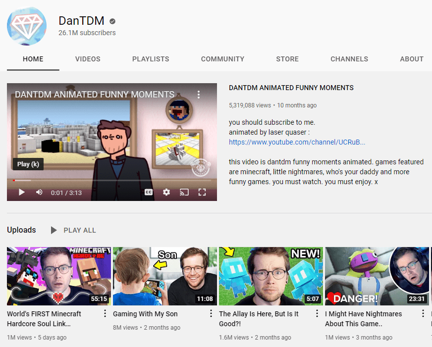 DanTDM highest-paid YouTube influencers