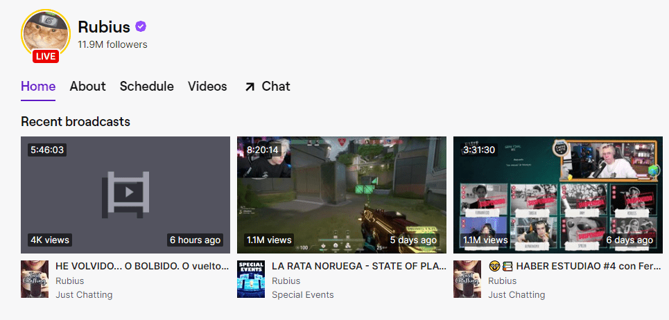 Ruben Doblas Twitch 2023 top streamer