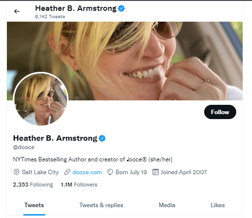 Heather Armstrong original parenting influencers