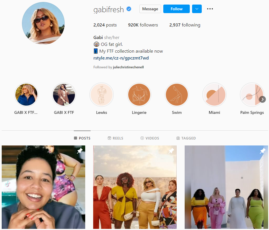 GabiFresh fashion queen