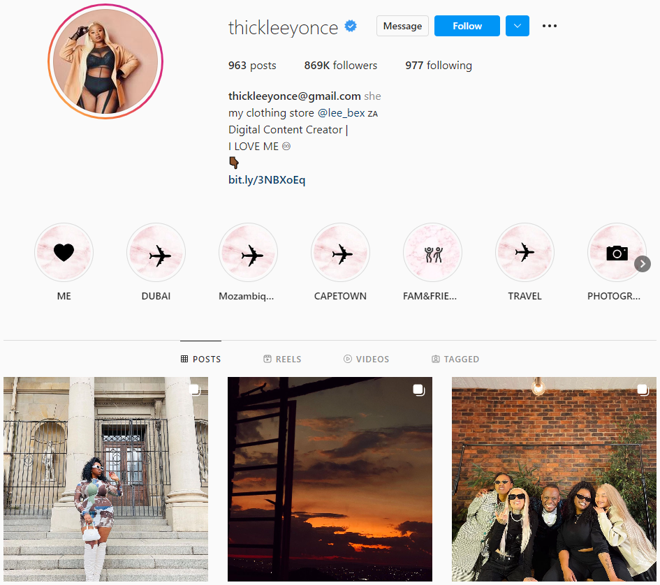 fashion blogger instagram page