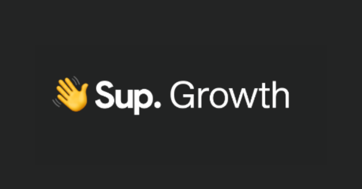 The logo features a yellow waving hand emoji followed by the text 