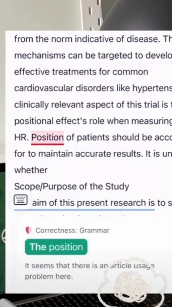 TikTok Influencer Marketing Agency 50 Grammarly suggestion shown on screen in a creator video