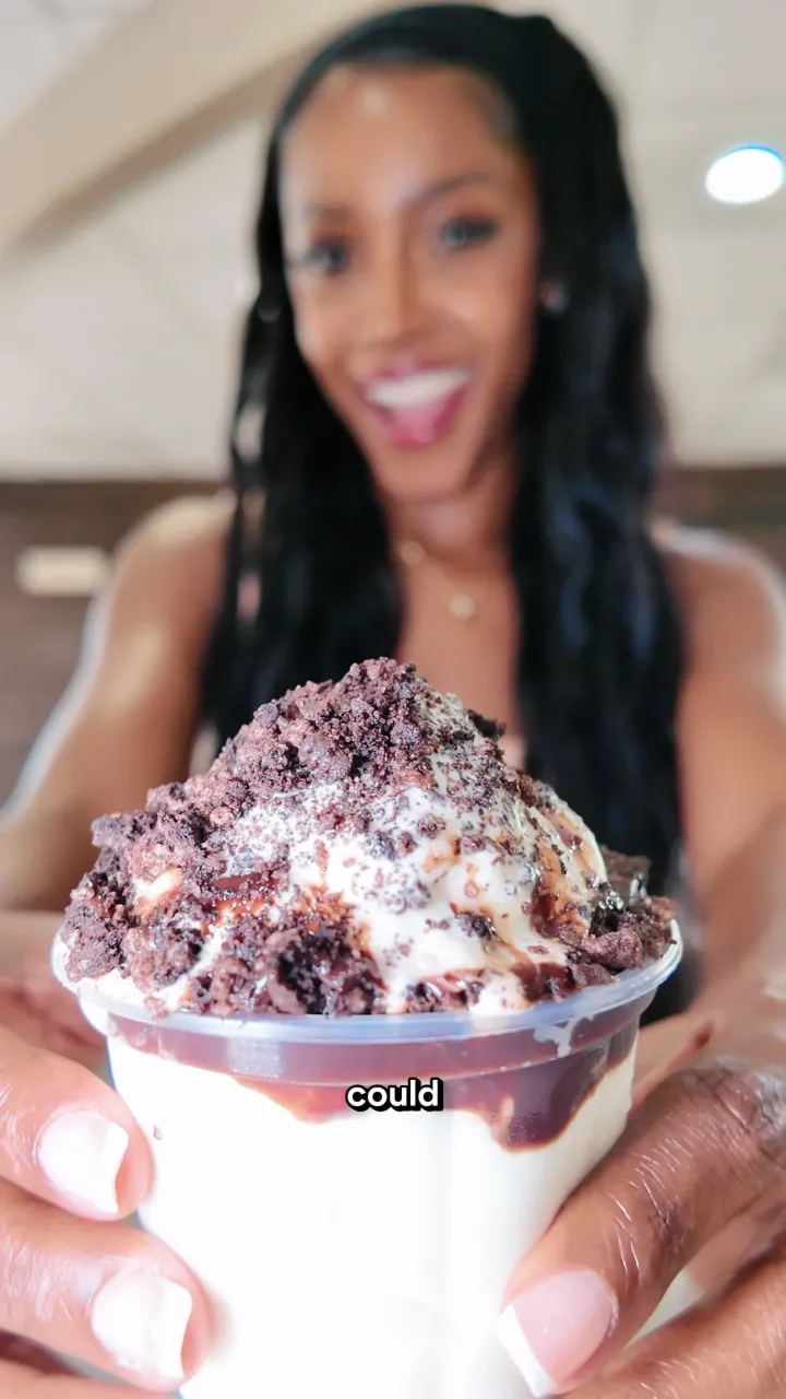 TikTok Influencer Marketing Agency 44 Creator smiling with an OREO dessert